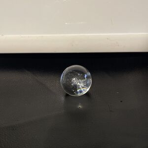 Paperweight‎ bubbles clear art heavy hand blown round glass